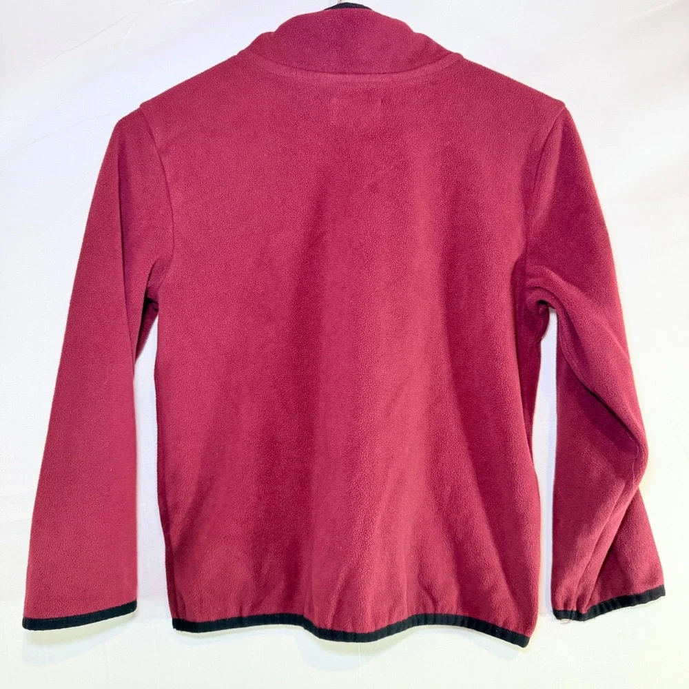 The Children's Place Maroon Fleece Quarter Zip Pullover‎ Sweater Kids Size 7/8 M